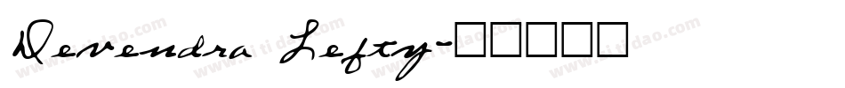 Devendra Lefty字体转换